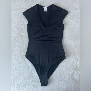 Black Polyester Bodysuit